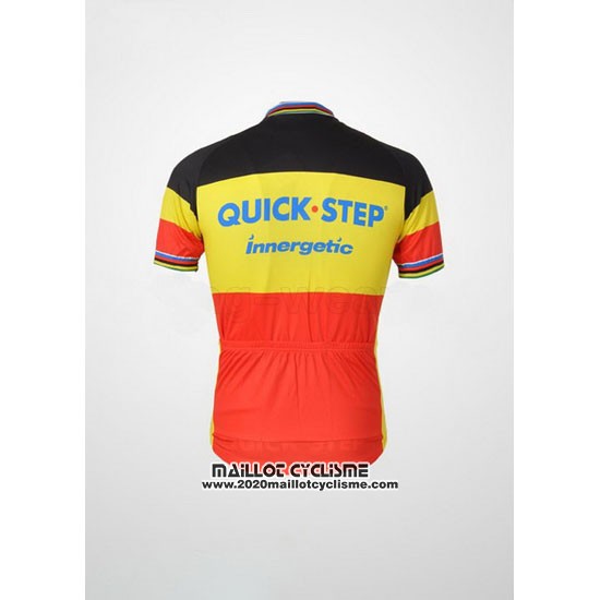 2010 Maillot Ciclismo Quick Step Champion Belgique Manches Courtes et Cuissard